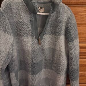 BLue Quarter-Zip Sherpa  Pullover